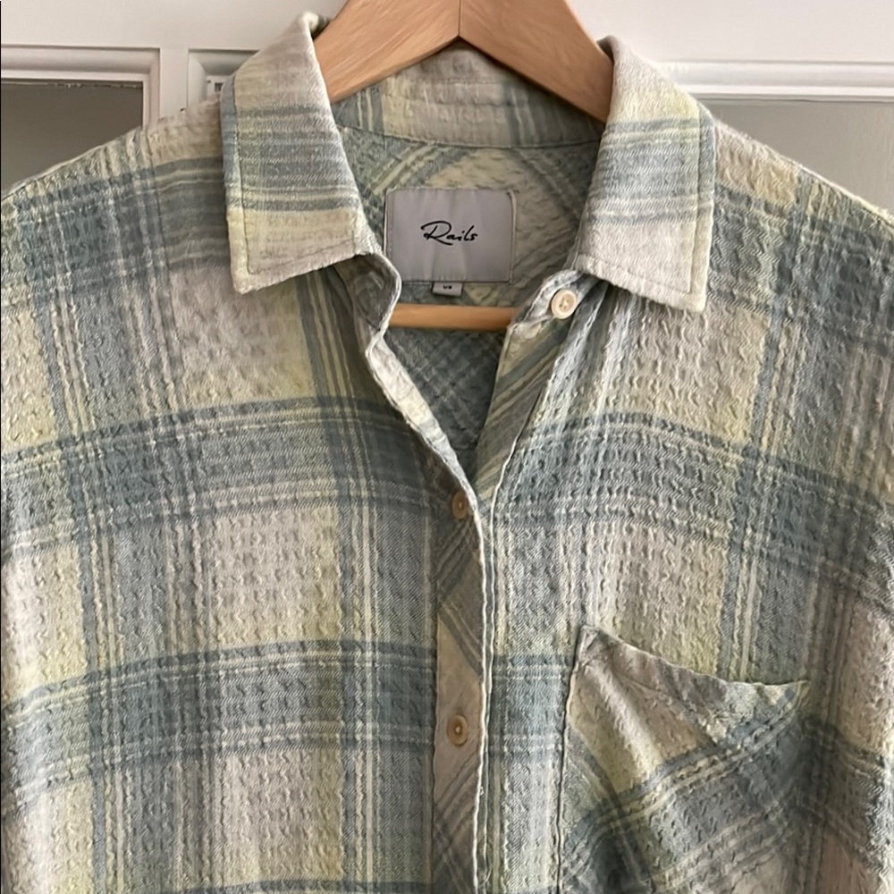Rails Soft Green Plaid Shirt